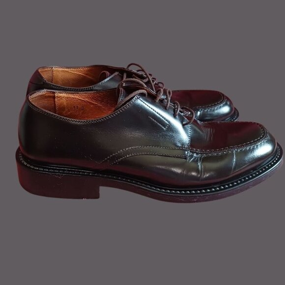 Banana Republic Italian Leather Dress Shoes Oxford blk Size 11 - Picture 4 of 15